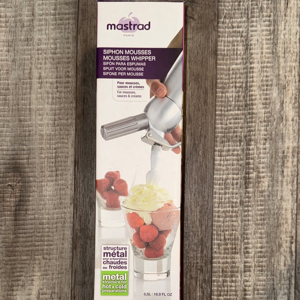 NIB Mastrad‎ Metal Mousse Whipper
